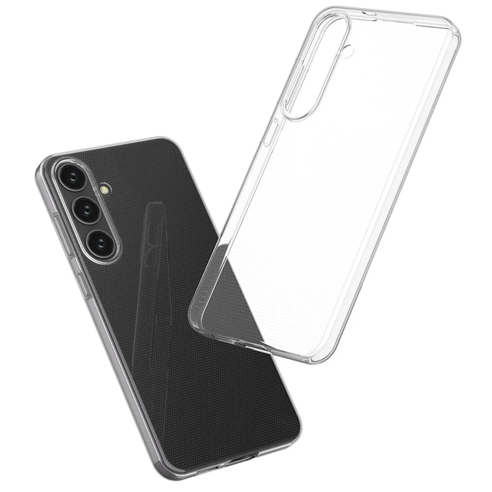 For Samsung Galaxy S24+ Watermark-Free Phone TPU Case Transparent Glossy Phone Cover - 3