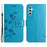 For Samsung Galaxy S25 / S24 Case Imprinted PU Leather Drop Resistant Cell Phone Cover - Blue - 1