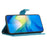 For Samsung Galaxy S25 / S24 Case Imprinted PU Leather Drop Resistant Cell Phone Cover - Blue - 2