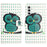 For Samsung Galaxy S25 / S24 Case PU Leather Drop-Proof Phone Case with Wallet - Dots  /  Owl - 1