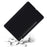 For Samsung Galaxy Tab S9 Ultra Liquid Silicone Case Microfiber Lining Tablet Cover - Black - 4