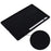 For Samsung Galaxy Tab S9 Ultra Liquid Silicone Case Microfiber Lining Tablet Cover - Black - 6