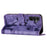 For Samsung Galaxy A15 5G Case Butterfly Cat Imprinted PU Leather Phone Cover - Purple - 4