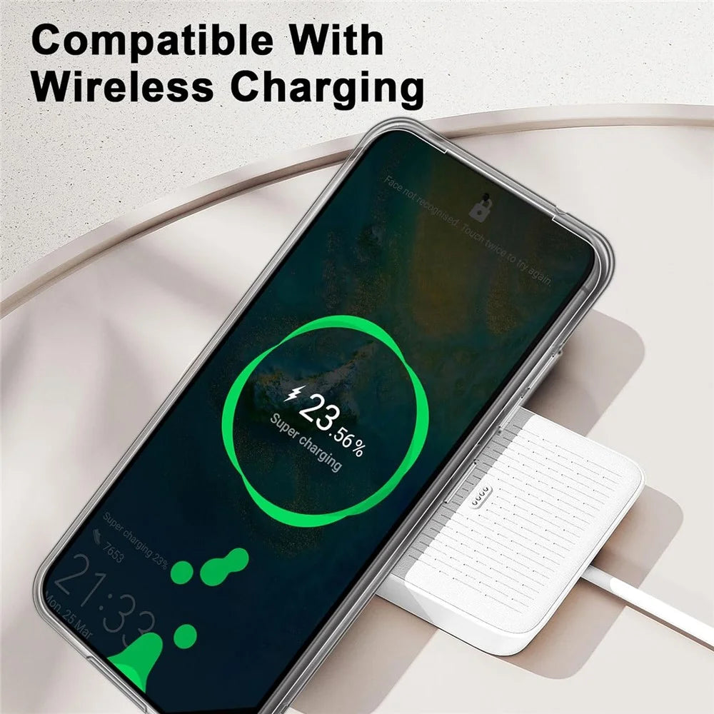 For Samsung Galaxy S23 FE Clear Case Anti-fingerprint TPU Phone Back Cover - 6
