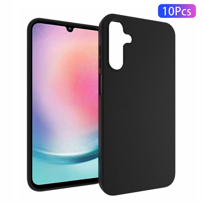 10Pcs / Pack for Samsung Galaxy A15 4G Case Dual-sided Matte Phone TPU Cover - Black - 1