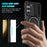 For Samsung Galaxy S23 Case Lens Protection Kickstand Magnetic Phone Cover - Black - 2