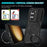For Samsung Galaxy S23 Case Lens Protection Kickstand Magnetic Phone Cover - Black - 7