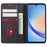 For Samsung Galaxy A15 5G Case Leather Wallet Cover Magnetic Auto Closing Phone Shell - Black - 2
