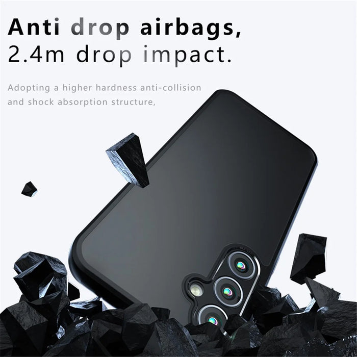 For Samsung Galaxy S23 FE Case PC+TPU Anti-fall Matte Phone Cover - 2