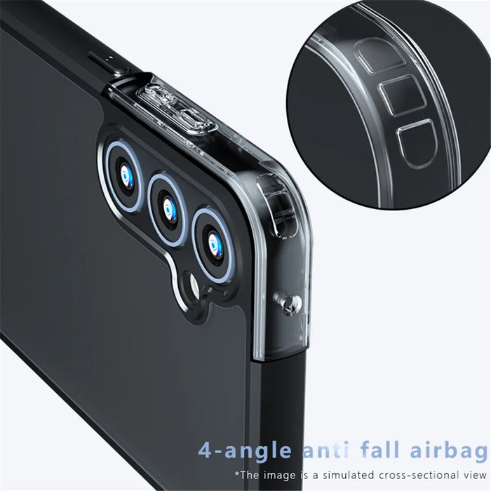 For Samsung Galaxy S23 FE Case PC+TPU Anti-fall Matte Phone Cover - 3