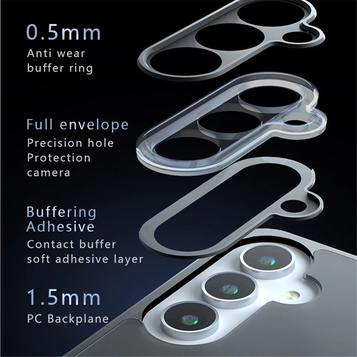 For Samsung Galaxy S23 FE Case PC+TPU Anti-fall Matte Phone Cover - 6