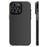 For iPhone 15 Pro Max Case Corrugated Texture Shockproof Matte PC Phone Cover - Black Edge - 1