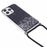 AW Series for iPhone 13 Pro TPU Phone Shell Case Sparkle Epoxy Phone Cover with Lanyard - Black - 2
