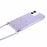 AW Series for iPhone 12 Pro / 12 Case Sparkle Epoxy TPU Phone Shell with Lanyard - Purple - 4