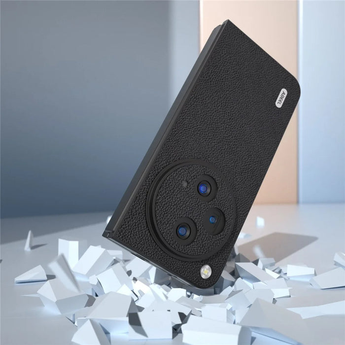 ABEEL For Oppo Find N3 5G / OnePlus Open Case Litchi Texture Back Cover - Black - 4