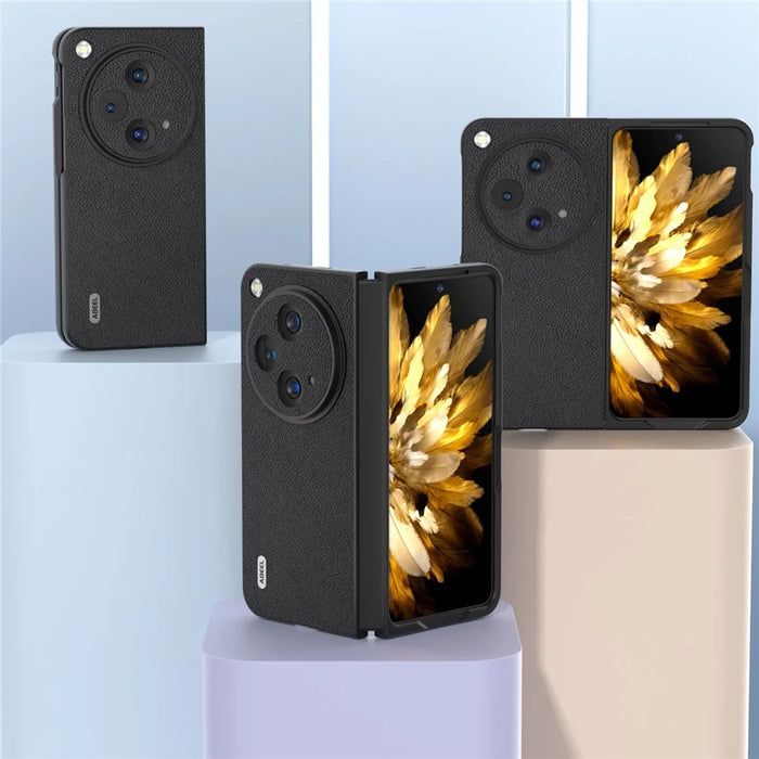 ABEEL For Oppo Find N3 5G / OnePlus Open Case Litchi Texture Back Cover - Black - 5