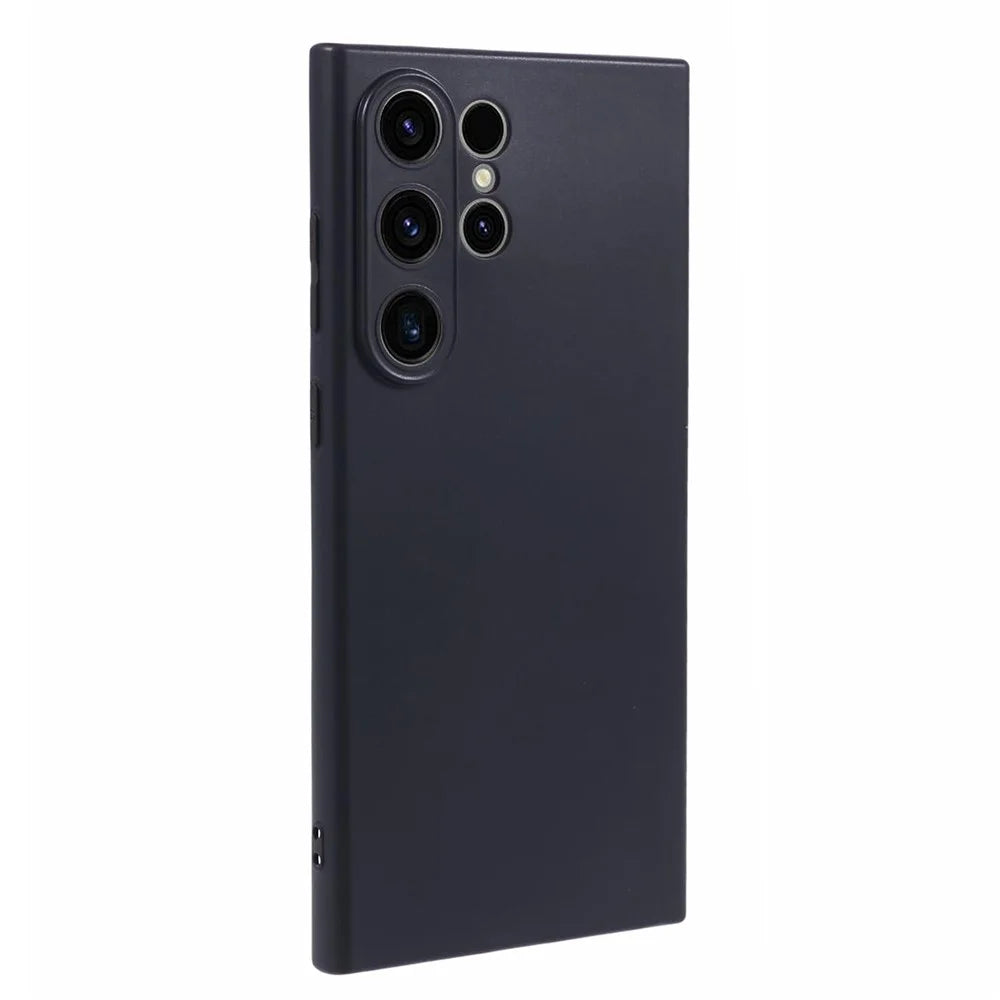 For Samsung Galaxy S24 Ultra Phone Case Glossy Precise Cutouts TPU Cover - Black - 1