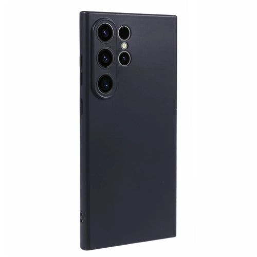 For Samsung Galaxy S24 Ultra Phone Case Glossy Precise Cutouts TPU Cover - Black - 1