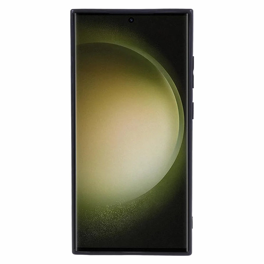 For Samsung Galaxy S24 Ultra Phone Case Glossy Precise Cutouts TPU Cover - Black - 2