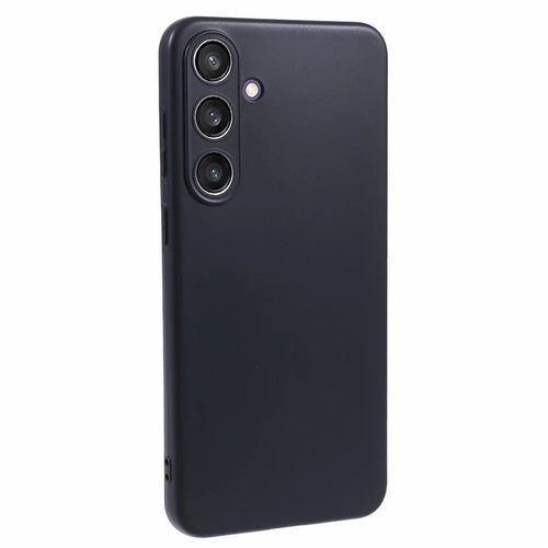 For Samsung Galaxy S24+ TPU Case Glossy Precise Cutouts Phone TPU Cover - Black - 1