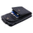 Phone Case for Samsung Galaxy A05s 4G PU Leather + TPU Vertical Card Holder Phone Cover with 2 Straps - Black - 4