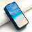 For iPhone 15 Case Phone Cover Leather+TPU Vertical Flip Phone Shell with Card Bag - Blue - 6