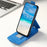 For iPhone 15 Case Phone Cover Leather+TPU Vertical Flip Phone Shell with Card Bag - Blue - 7