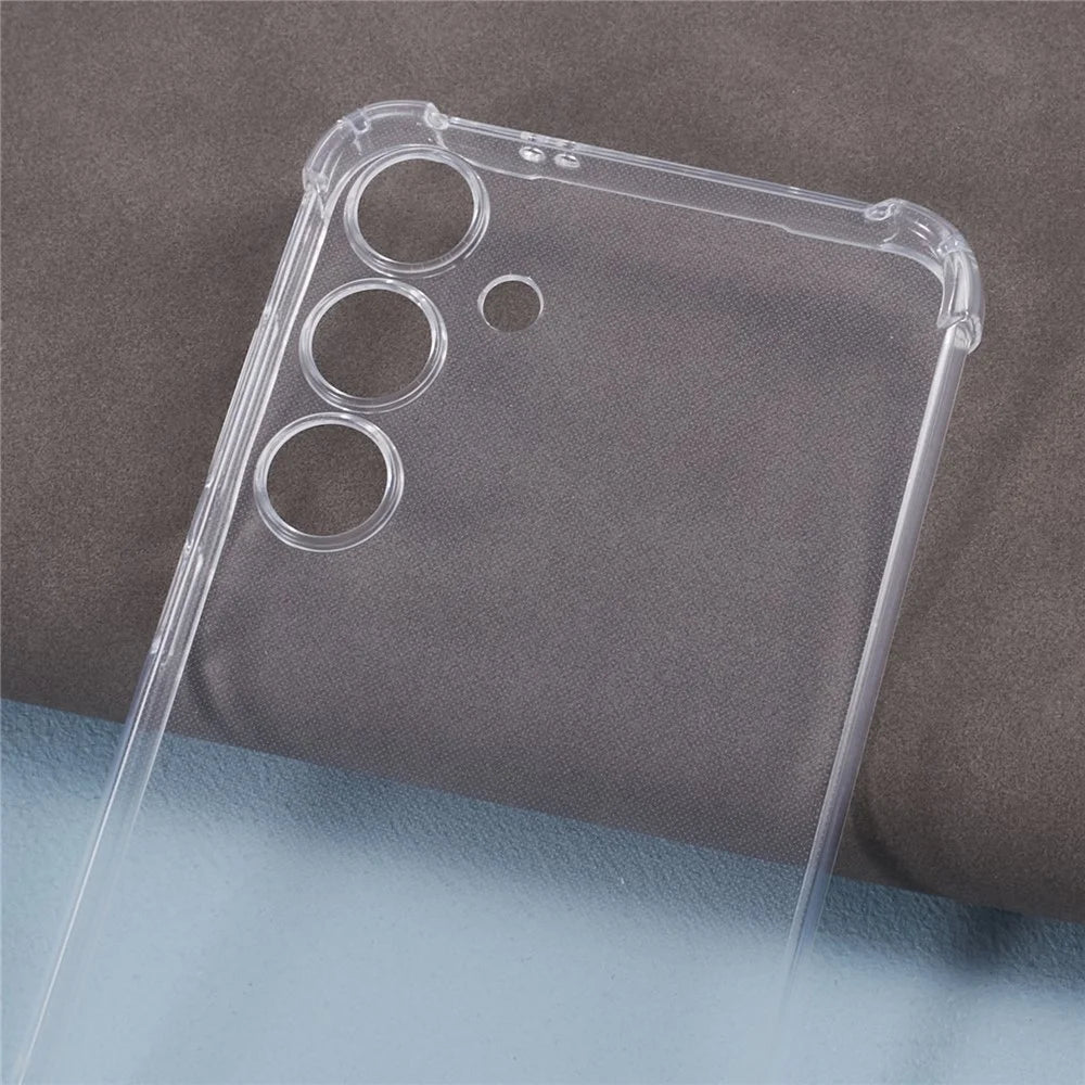 For Samsung Galaxy S24+ Case Transparent TPU Phone Cover with Lanyard - 4