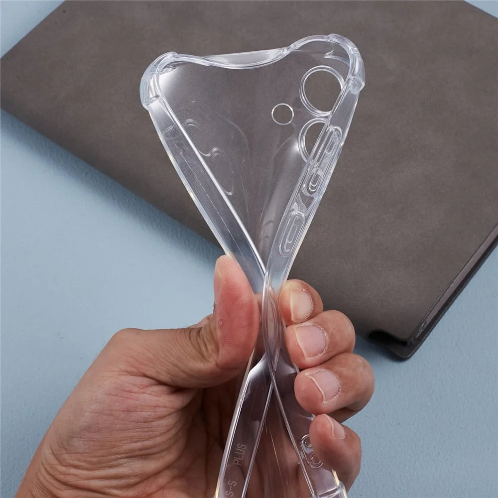 For Samsung Galaxy S24+ Case Transparent TPU Phone Cover with Lanyard - 7