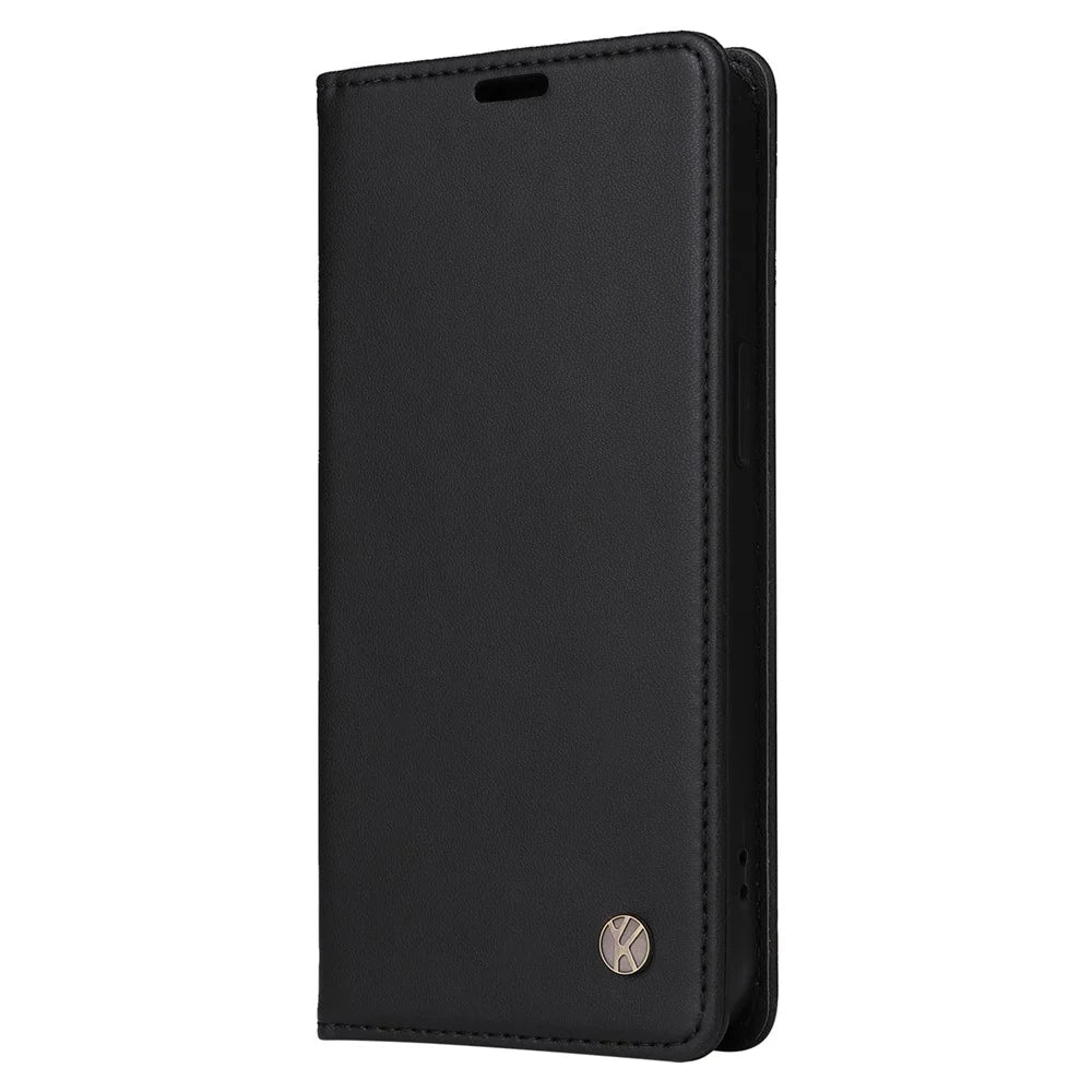 YIKATU YK-001 For Samsung Galaxy A05 4G Case Leather Wallet Drop-proof Phone Cover - Black - 7