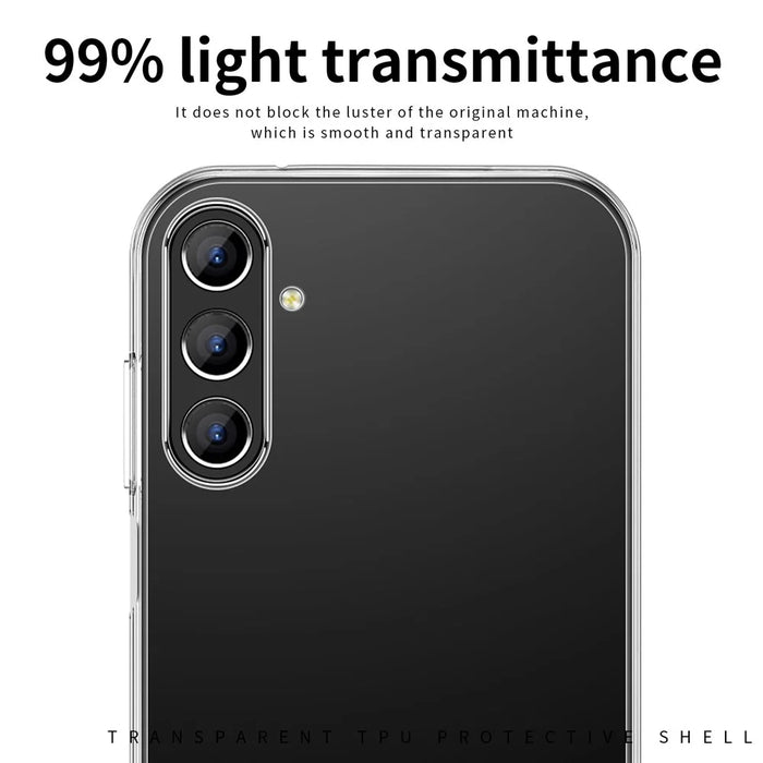 MOFI For Samsung Galaxy S24+ Case Slim-Fit Cover Transparent TPU Phone Shell - 7