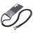 AW Series for Samsung Galaxy A54 5G Case TPU Epoxy Shiny Sparker Shell with Lanyard - Black - 2
