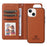 For iPhone 14 Plus Magnetic Case BETOPNICE Detachable PU Leather Phone Cover with Strap - Brown - 2