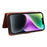 For iPhone 14 Plus Magnetic Case BETOPNICE Detachable PU Leather Phone Cover with Strap - Brown - 3