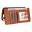 For iPhone 14 Plus Magnetic Case BETOPNICE Detachable PU Leather Phone Cover with Strap - Brown - 4