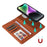 For iPhone 14 Plus Magnetic Case BETOPNICE Detachable PU Leather Phone Cover with Strap - Brown - 6