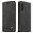 GQ.UTROBE 008 Series For Samsung Galaxy A15 4G Case Cell Phone RFID Blocking Leather Cover - Black - 1