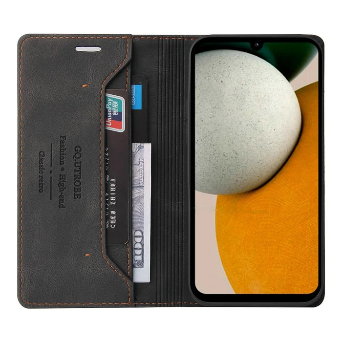 GQ.UTROBE 008 Series For Samsung Galaxy A15 4G Case Cell Phone RFID Blocking Leather Cover - Black - 2