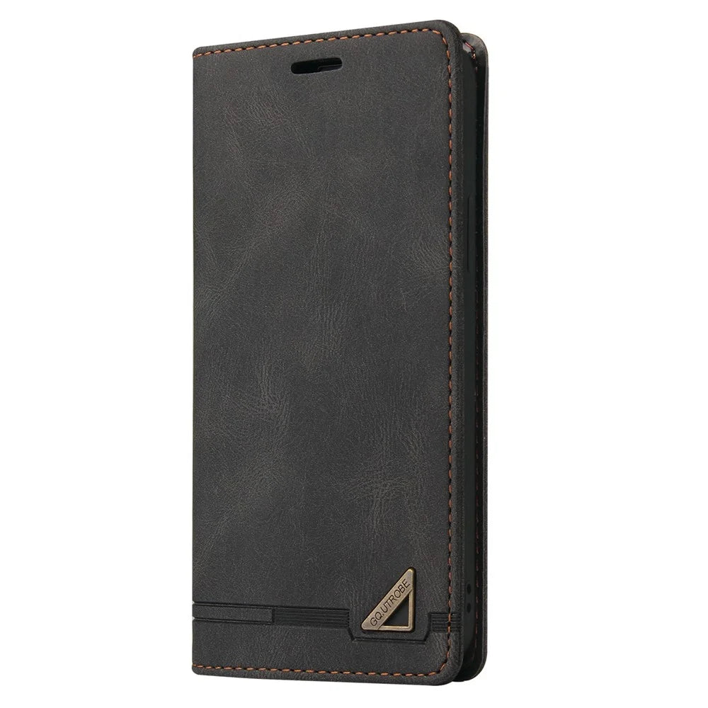 GQ.UTROBE 008 Series For Samsung Galaxy A15 4G Case Cell Phone RFID Blocking Leather Cover - Black - 7