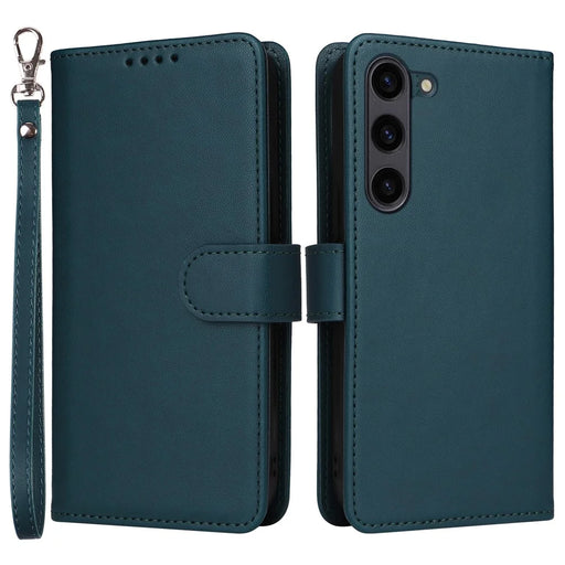 For Samsung Galaxy S23+ Magnetic Case BETOPNICE Detachable PU Leather Phone Cover with Strap - Blue - 1
