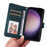 For Samsung Galaxy S23+ Magnetic Case BETOPNICE Detachable PU Leather Phone Cover with Strap - Blue - 5