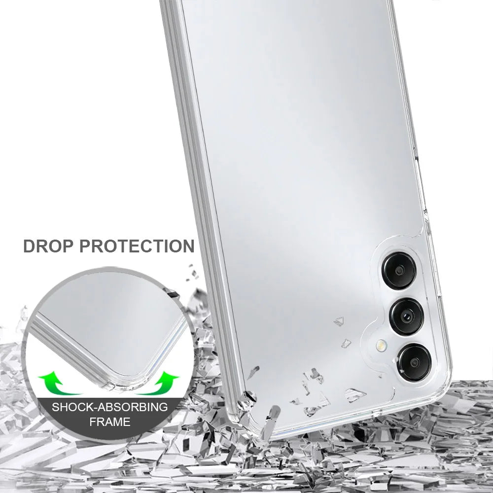For Samsung Galaxy A05s 4G HD Transparent Cell Phone Case Acrylic + TPU Hybrid Phone Cover - 4