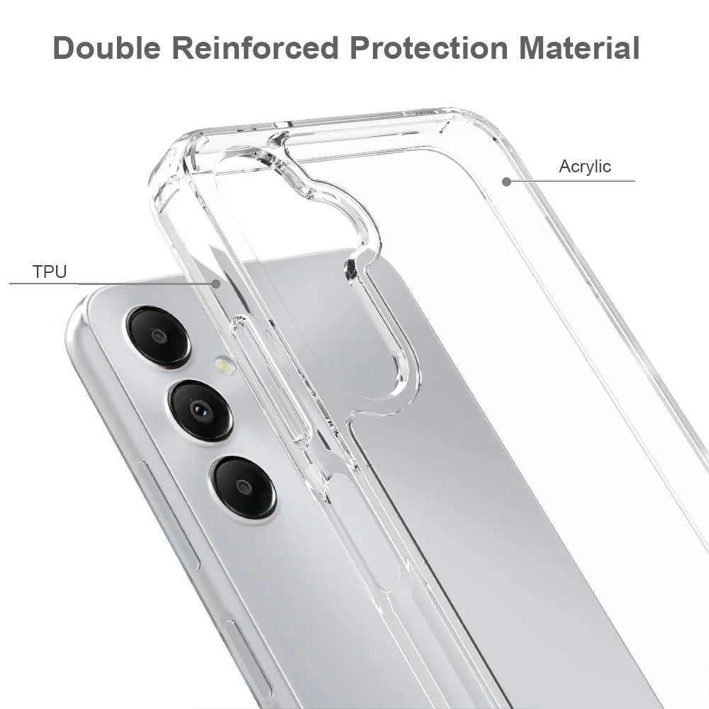 For Samsung Galaxy A05s 4G HD Transparent Cell Phone Case Acrylic + TPU Hybrid Phone Cover - 6