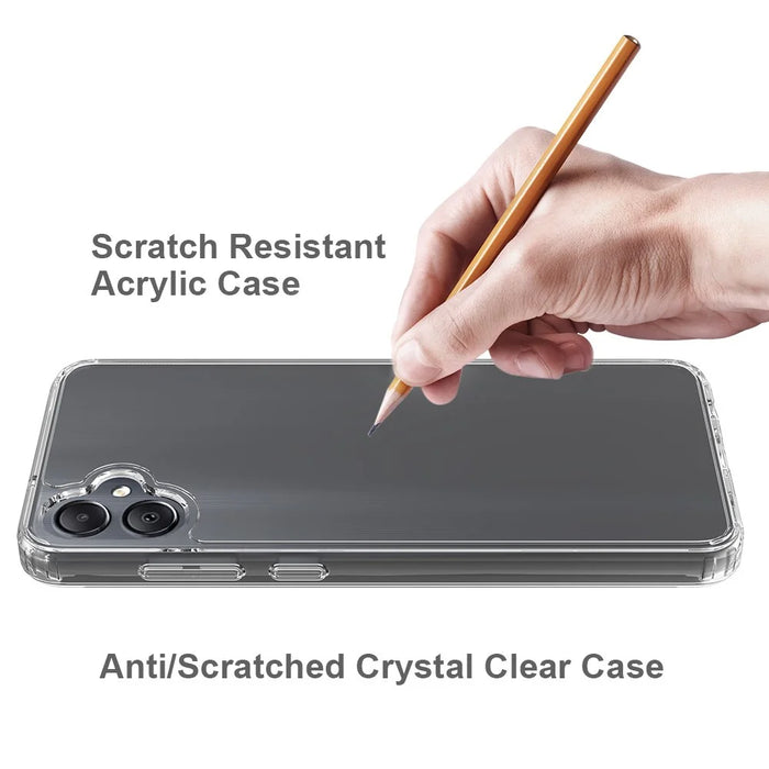 For Samsung Galaxy A05 4G Case Acrylic + TPU Shell Super Transparent Phone Cover - 3
