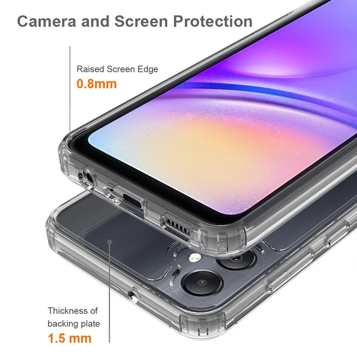 For Samsung Galaxy A05 4G Case Acrylic + TPU Shell Super Transparent Phone Cover - 5