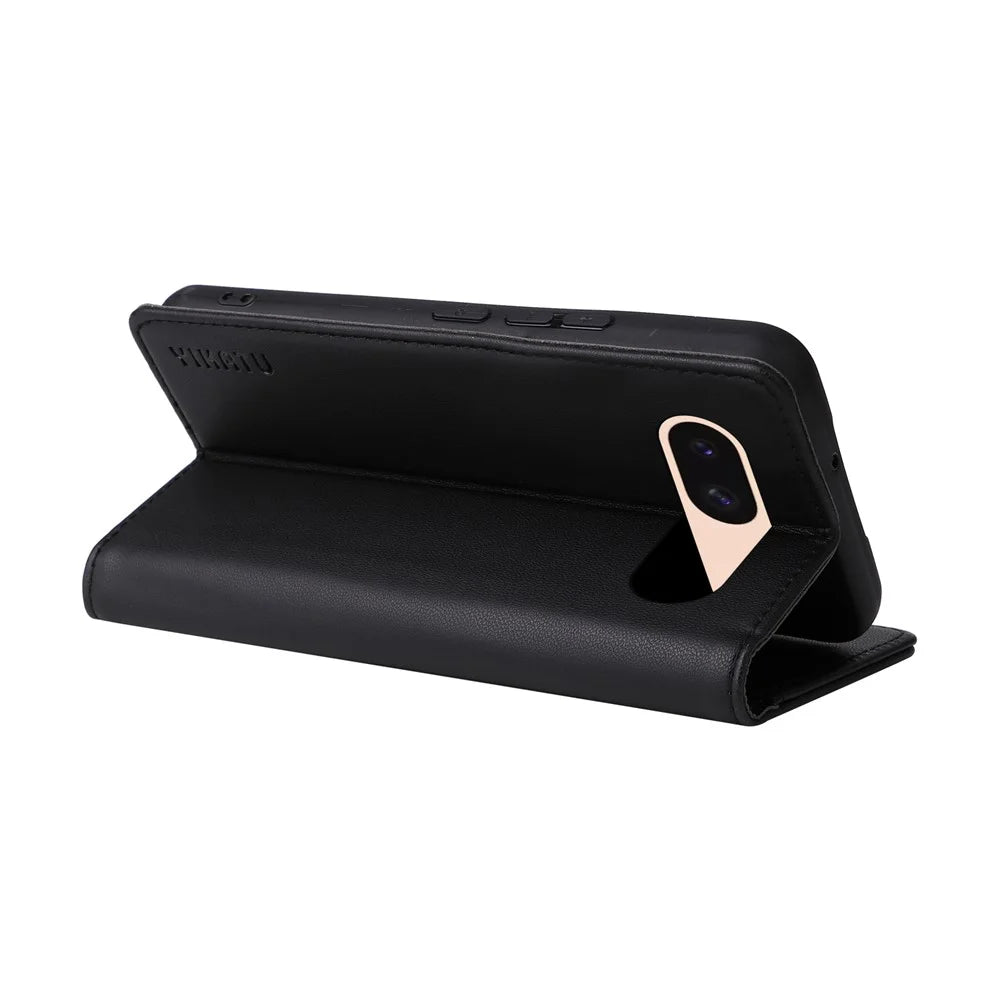 YIKATU YK-001 For Google Pixel 8a Case Book Style Leather Wallet Phone Cover - Black - 4