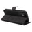 For Samsung Galaxy A15 5G Case Wallet Imprinted Line Leather Phone Cover - Black - 4
