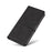 For Samsung Galaxy A15 5G Case Wallet Imprinted Line Leather Phone Cover - Black - 6