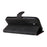 For Samsung Galaxy A15 5G Case Three-color Splicing Wallet Stand Phone Cover with Strap - Black - 4