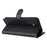 For Samsung Galaxy A15 5G Case Solid Color Leather Mobile Cover Wallet Stand with Strap - Black - 4